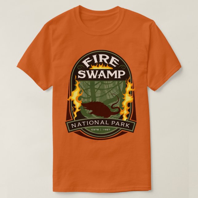 Fire Swamp National Park T-Shirt (Design Front)