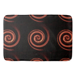 Fire Swirl Bath Mat