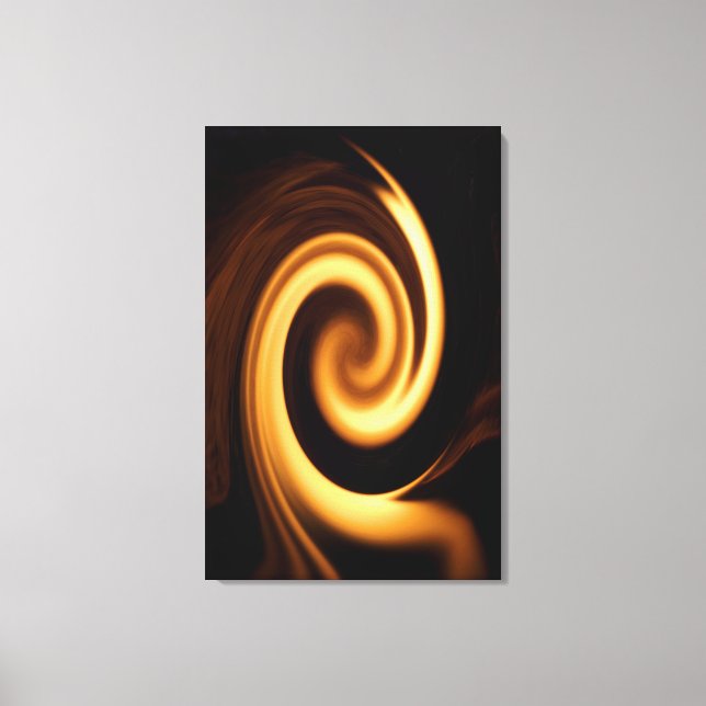 Fire Swirl Canvas Print (Front)