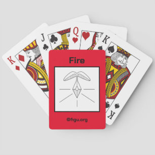 Fire Symbol Playing Cards