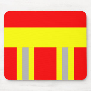 fire symbol uniform red mousepad