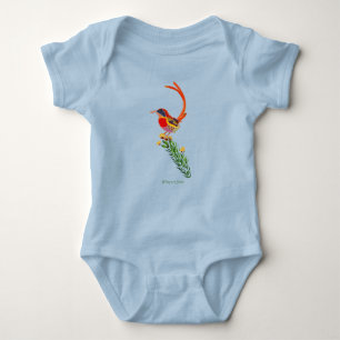 Fire-Tailed Sunbird Baby Bodysuit