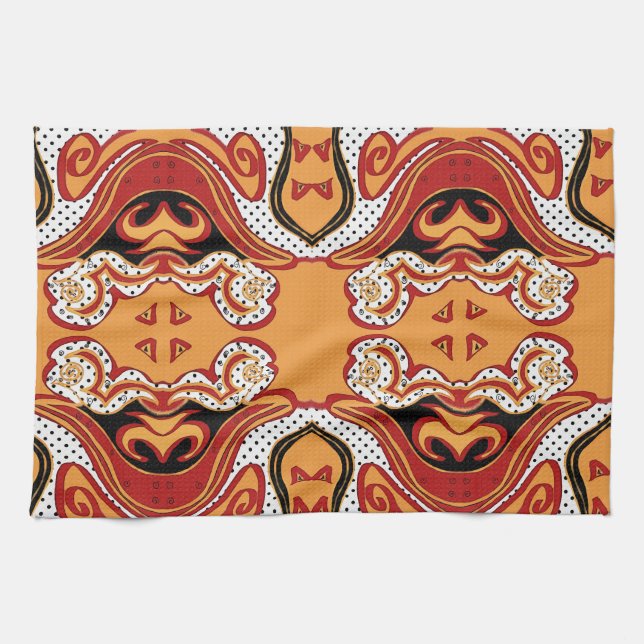 Fire Tea Towel (Horizontal)