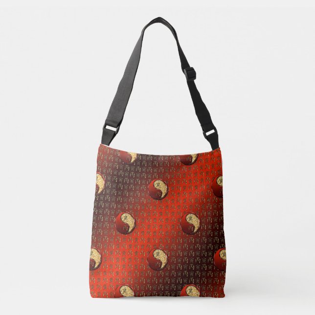 Fire Tiger Crossbody Bag (Front)