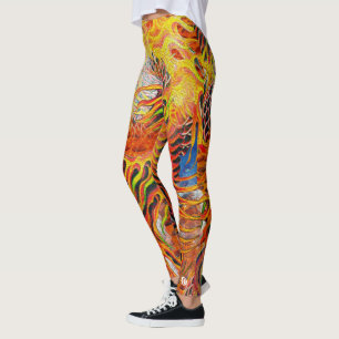 Fire Tiger Koi Leggings
