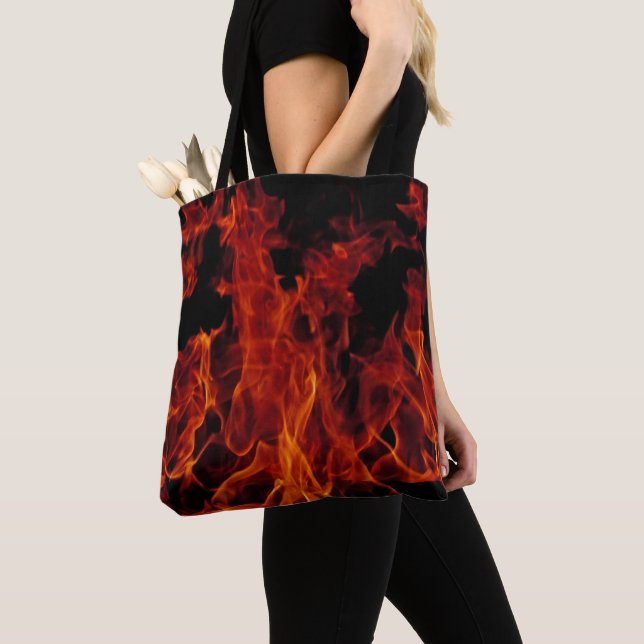 Fire Tote Bag (Close Up)