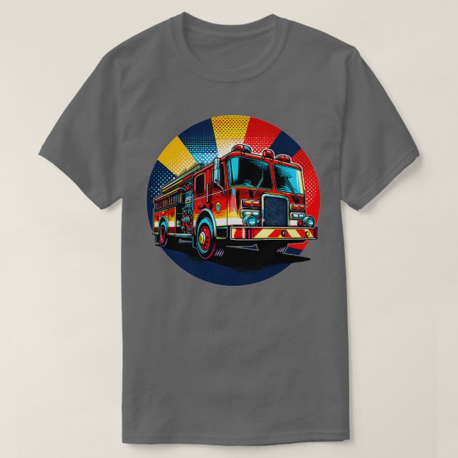 Fire Truck 19 T-Shirt (Design Front)