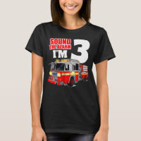 Fire Truck 3rd Birthday Boy Toddler Firefighter