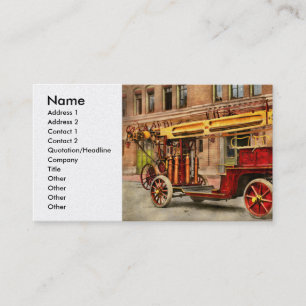 Fire Truck - An electric ladder truck 1907 Business Card