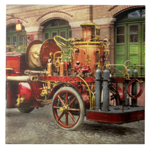 Fire Truck - An electric pump truck 1907 Tile