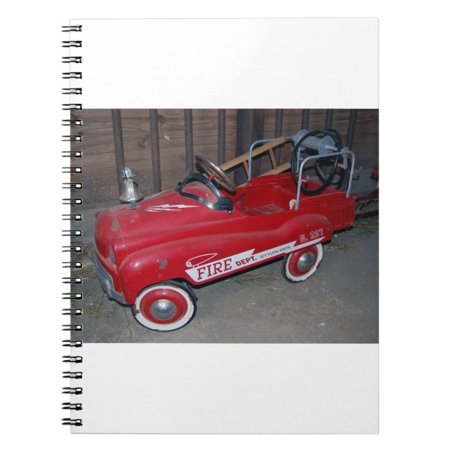 Fire Truck Antique Children's toy Notebook (Front)