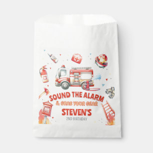 Fire Truck Birthday Party Favour Bags