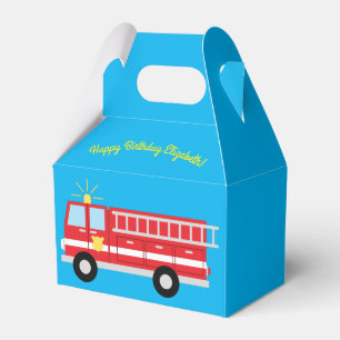 Fire Truck Birthday Party  Favour Box