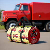 Fire Truck Candy Cane Personalised