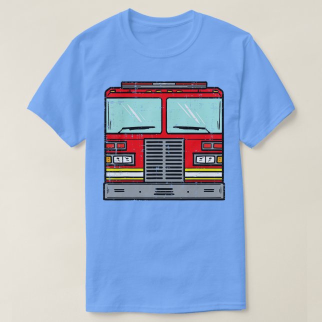 Fire Truck Costume Halloween Firefighter Fireman M T-Shirt (Design Front)