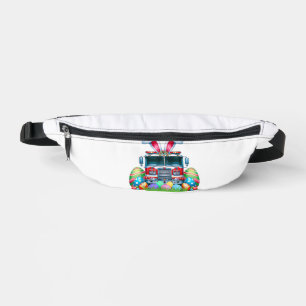 Fire Truck Easter Bunny Ears Firefighter Easter Eg Bum Bags