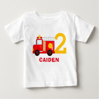 Fire Truck Firefighter Birthday Party Outfit 