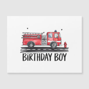 Fire Truck Firefighter The Birthday of Boy Family 