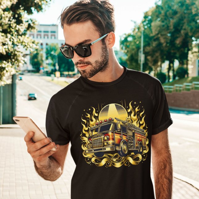 Fire Truck In Flames T-Shirt (Creator Uploaded)