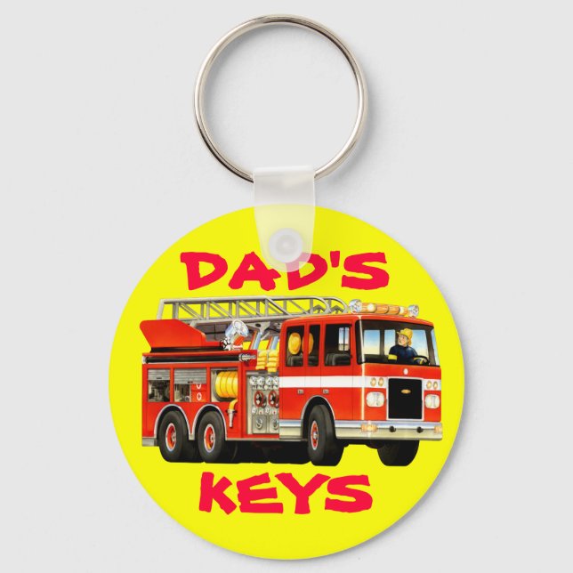 Fire Truck Key Ring (Front)