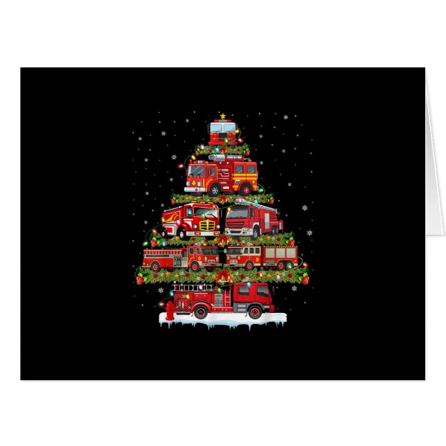 Fire Truck Lights Firefighter Fire Truck Christmas (Front Horizontal)