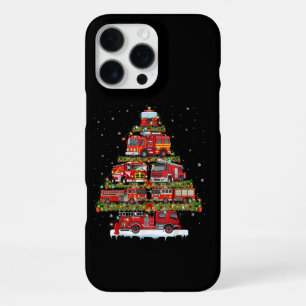 Fire Truck Lights Firefighter Fire Truck Christmas iPhone 16 Pro Max Case