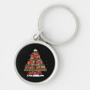 Fire Truck Lights Firefighter Fire Truck Christmas Key Ring