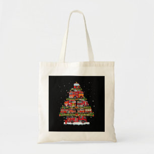 Fire Truck Lights Firefighter Fire Truck Christmas Tote Bag