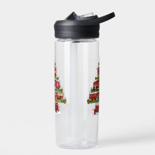 Fire Truck Lights Firefighter Fire Truck Christmas Water Bottle