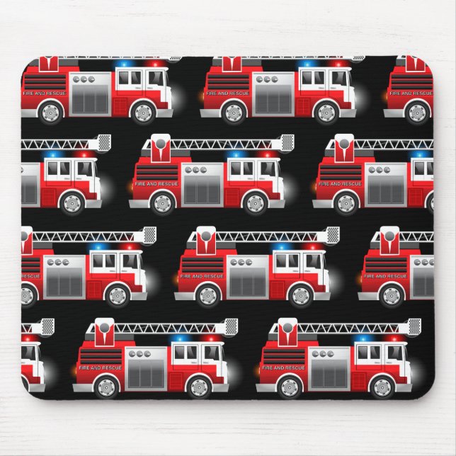 Fire truck mouse pad (Front)