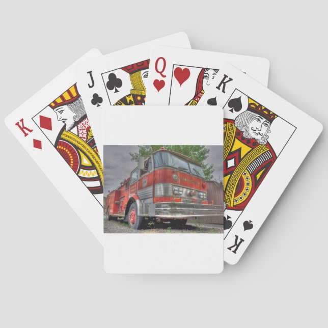 Fire Truck Playing Cards (Back)