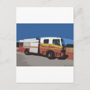 Fire Truck Postcard