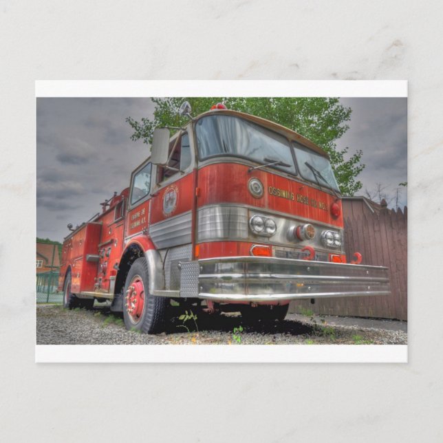 Fire Truck Postcard (Front)