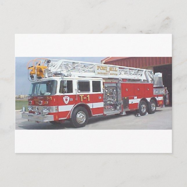 fire truck postcard (Front)