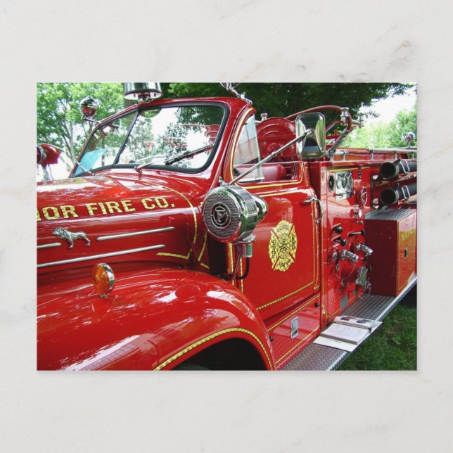 Fire truck postcard.... postcard (Front)
