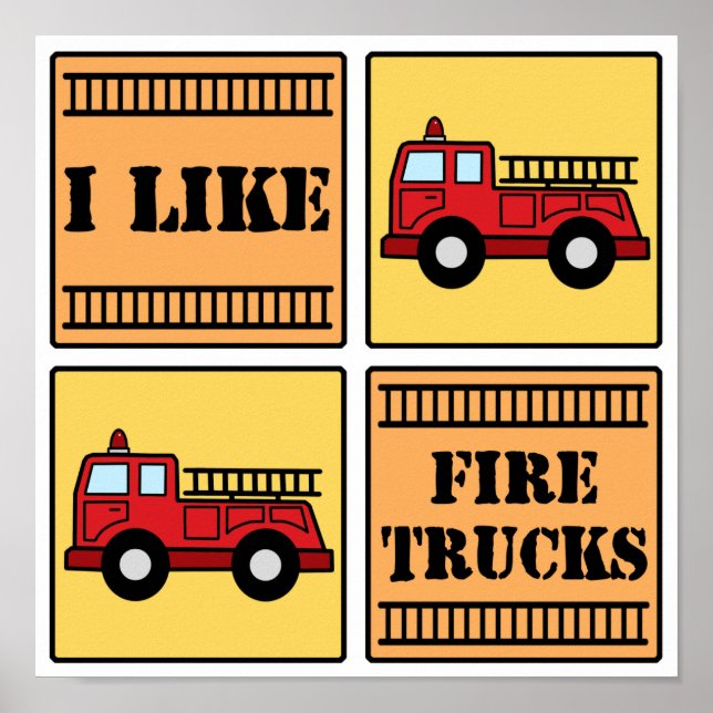 Fire Truck Poster (Front)