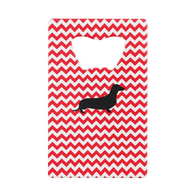 Fire Truck Red Chevron With Dachshund (Front)