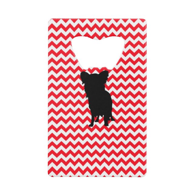 Fire Truck Red Chevron With Yorkie Silhouette (Front)