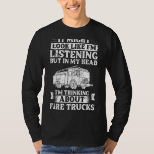 Fire Truck Siren Lights Fire Engine Firefighting 2 T-Shirt