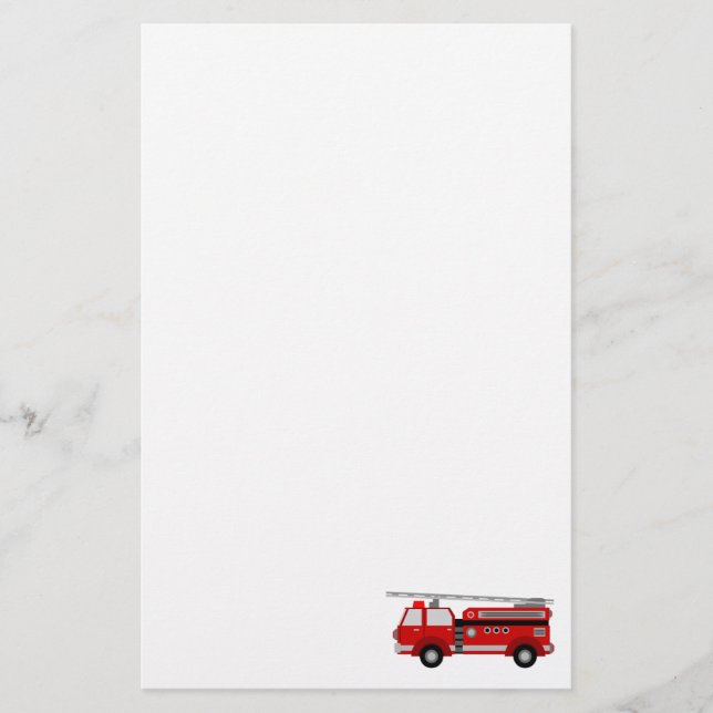 Fire Truck Stationery (Front)
