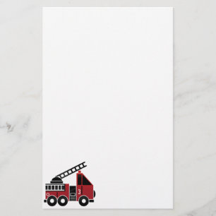 Fire truck stationery