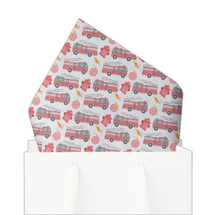 Fire Truck Tissue Paper