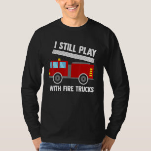 Fire Truck Toy Boys Firefighter Tools Fireman Cost T-Shirt