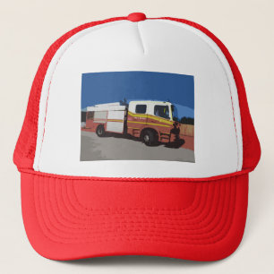 Fire Truck Trucker Hat