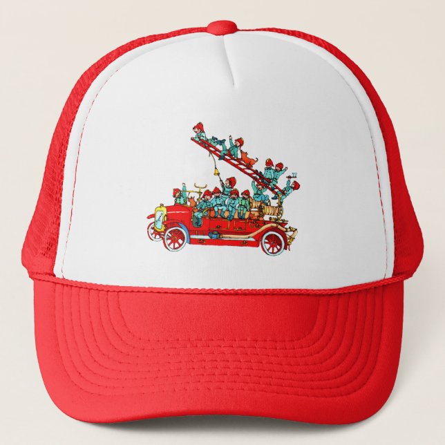 Fire Truck with Kids Cap (Front)