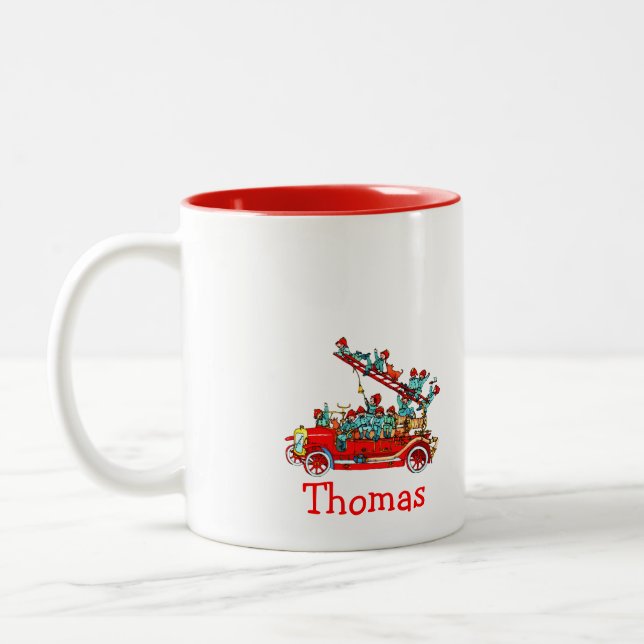 Fire Truck with Kids Mug (Left)