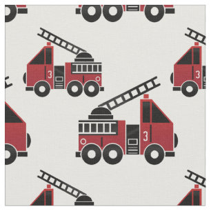 Fire trucks fabric