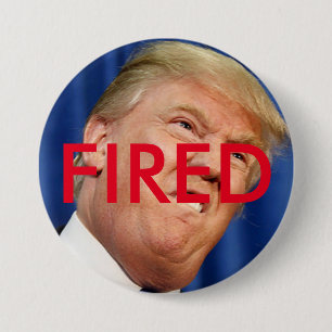 Fire Trump 7.5 Cm Round Badge