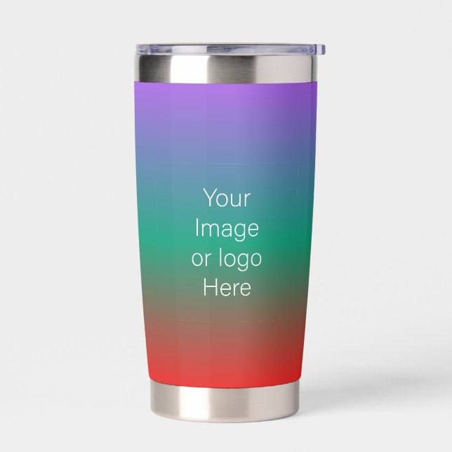 Fire Under The Sea Traveller Gradient Personalise Insulated Tumbler (Left)