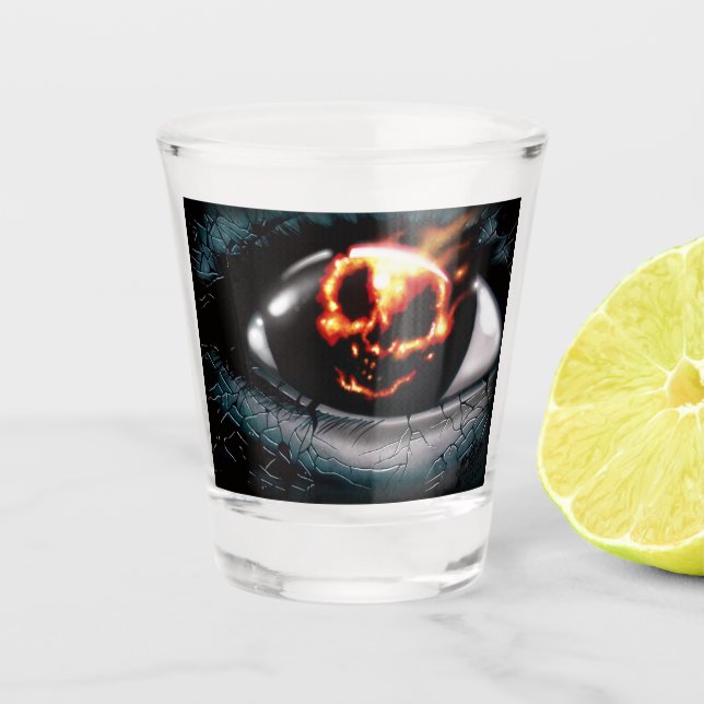 “Fire Vision” Shot Glass (Front)